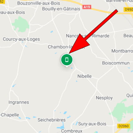 Mapper l'emplacement de mon appareil