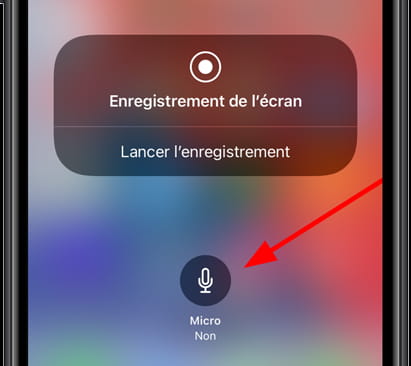 Activer le microphone d'enregistrement d'écran