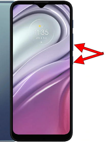 Capture d’écran sur Motorola Moto G20