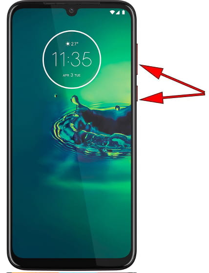 Capture d’écran sur Motorola Moto G8 Plus