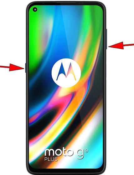 Capture d’écran sur Motorola Moto G9 Plus