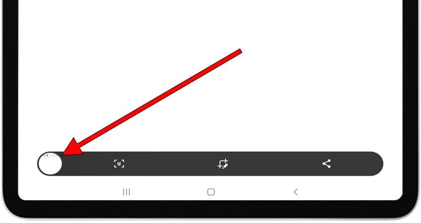 Notification de capture d'écran Samsung