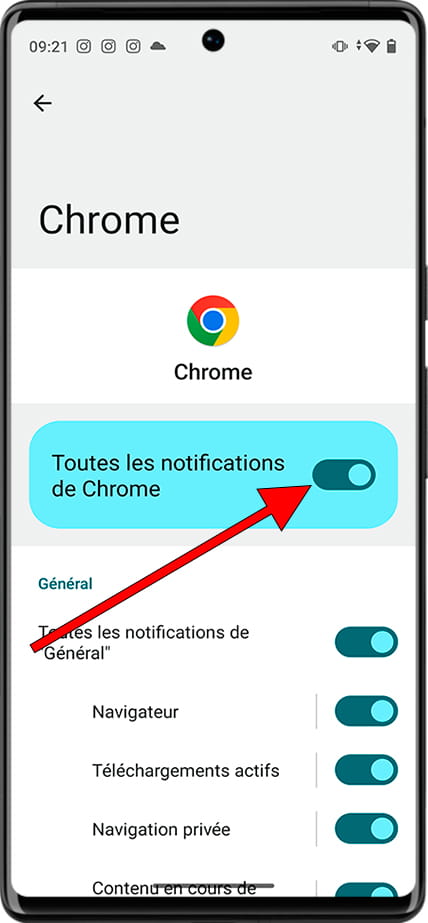 Toutes les candidatures notifications Android