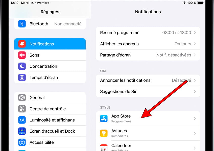 Gérer les notifications de l'application iOS