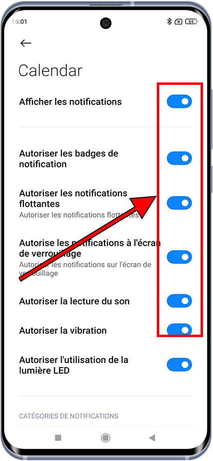 Gérer les notifications de l'application Xiaomi