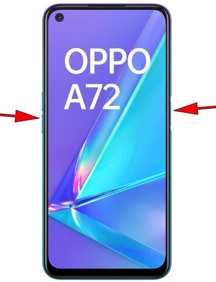 Capture d’écran sur Oppo A72