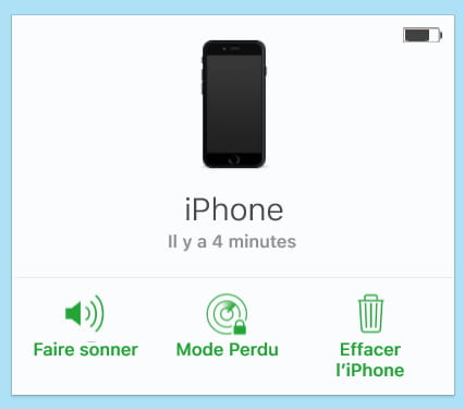 Options de recherche Apple