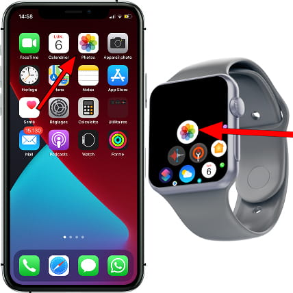 Application photo iPhone Watch