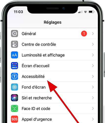 Accessibilité iOS