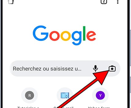 Icônes Google et Chrome sur Android