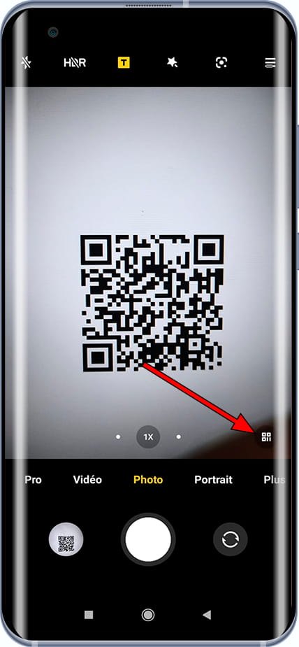 Scanner le code QR Mi Mix Alpha