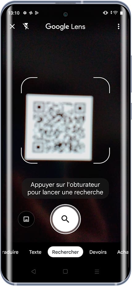 Focus QR code Objectif Google