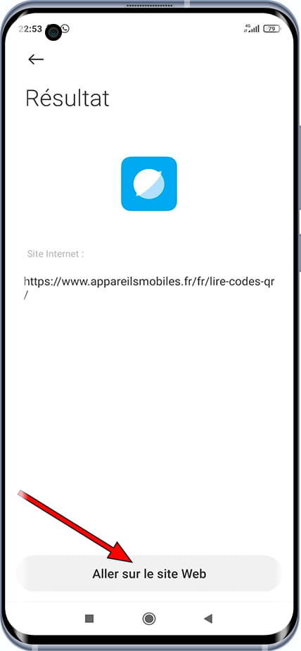 Ouvrir le code QR Civi 1S