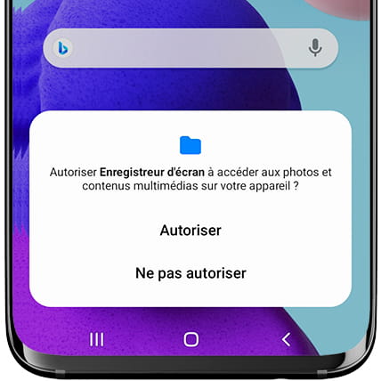 Autoriser la capture à accéder aux fichiers