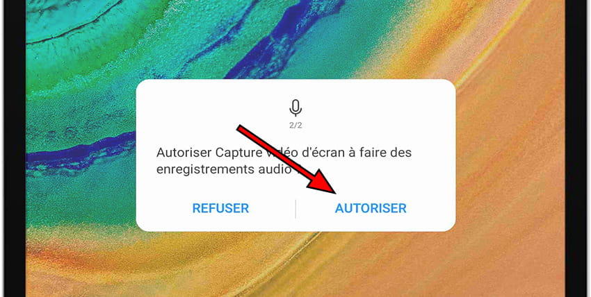 Enregistrer un message d'autorisation audio Huawei MatePad 12 X