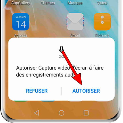 Enregistrer un message d'autorisation audio Huawei Honor 3C 4G