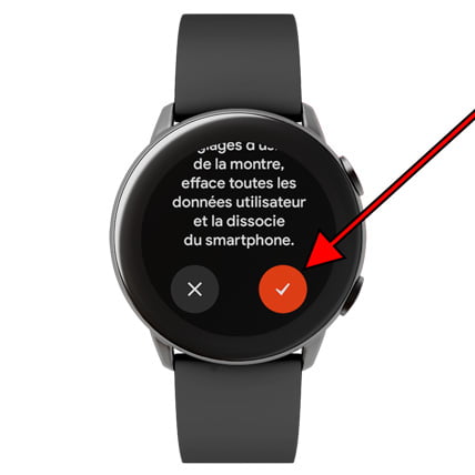 Déconnectez et réinitialisez Wear OS