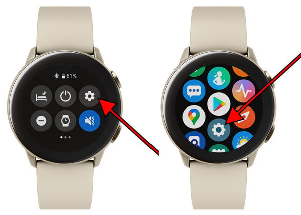 Barre de raccourcis Samsung Galaxy Watch6