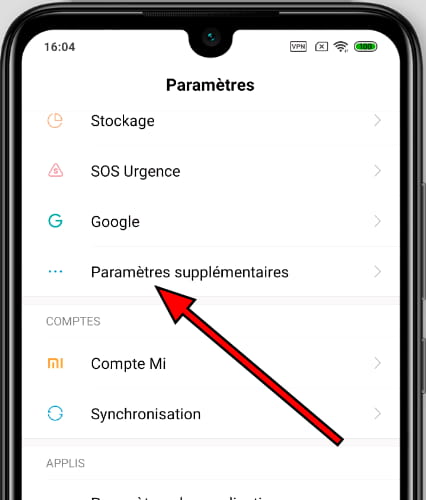 Ouvrir le panneau rapide Android