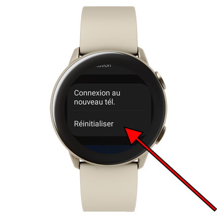 Réinitialiser la Galaxy Watch