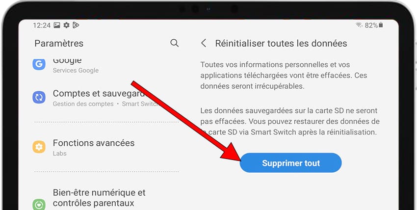 Supprimer tout