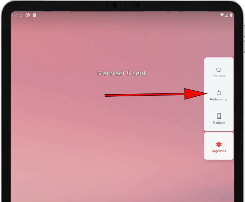 Redémarrage Android
