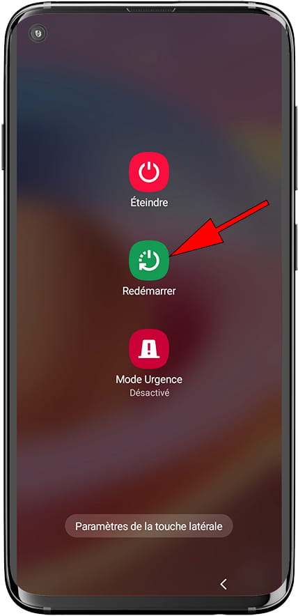 Redémarrage Samsung