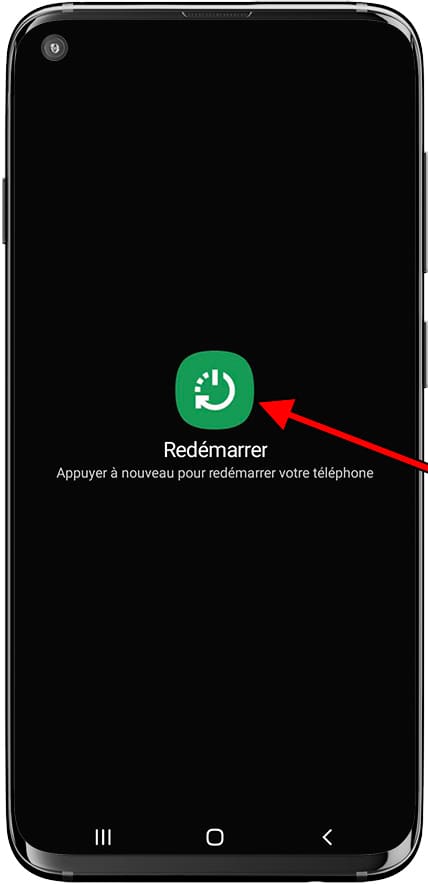 Écran de redémarrage Samsung