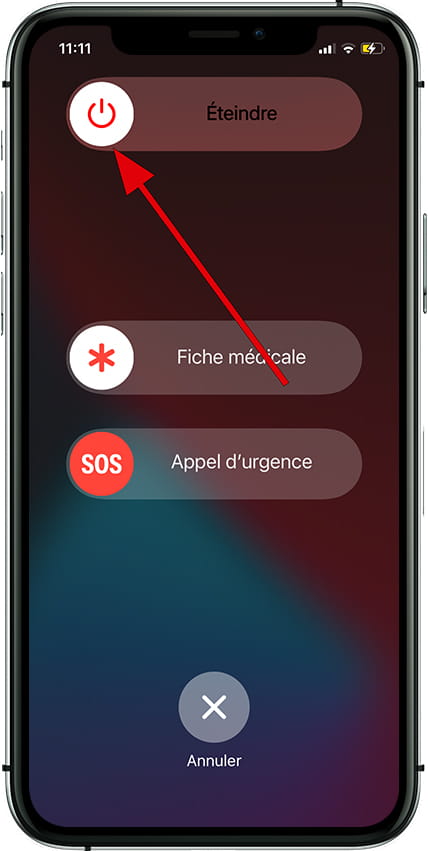 Éteindre iPhone 11