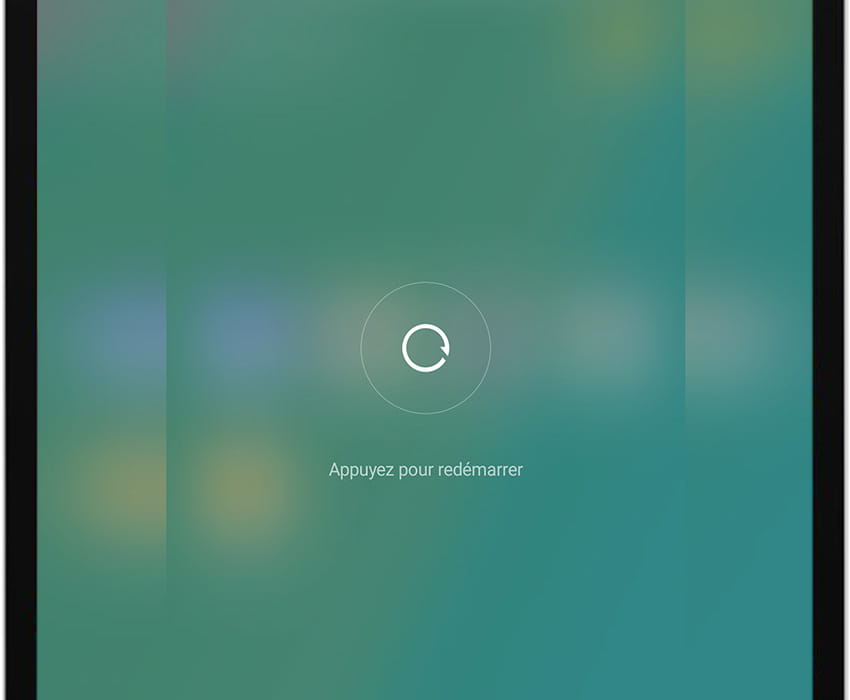 Écran de redémarrage Android
