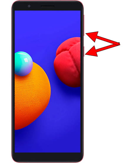 Capture d’écran sur Samsung Galaxy A01 Core
