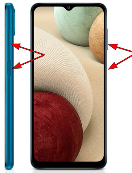 Capture d’écran sur Samsung Galaxy A12