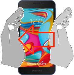 Capture d’écran sur Samsung Galaxy A2 Core