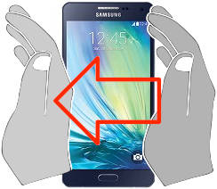 Capture d’écran sur Samsung Galaxy A5