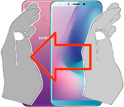 Capture d’écran sur Samsung Galaxy A6s