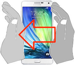 Capture d’écran sur Samsung Galaxy A7