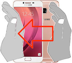 Capture d’écran sur Samsung Galaxy C5