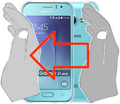 Capture d’écran sur Samsung Galaxy J1 Ace