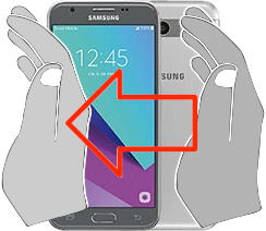 Capture d’écran sur Samsung Galaxy J3 Emerge