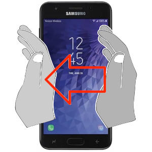 Capture d’écran sur Samsung Galaxy J3 Orbit