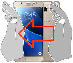 Capture d’écran sur Samsung Galaxy J7 (2016)