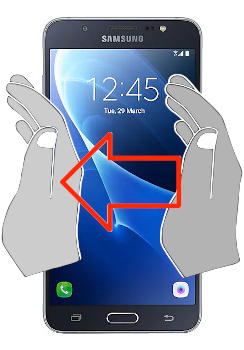 Capture d’écran sur Samsung Galaxy J7 Metal