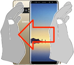 Capture d’écran sur Samsung Galaxy Note8