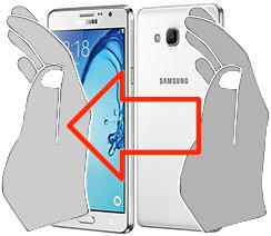 Capture d’écran sur Samsung Galaxy On7