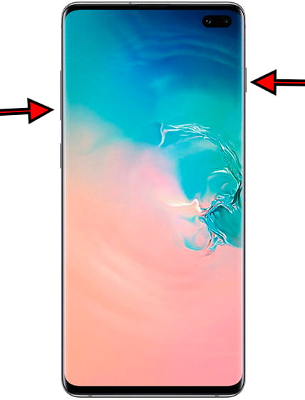 Capture d’écran sur Samsung Galaxy S10