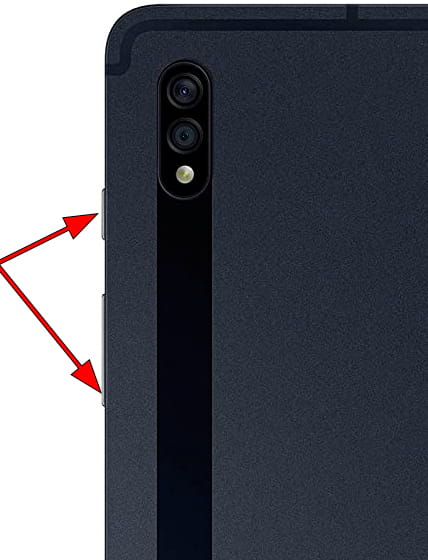 Capture d’écran sur Samsung Galaxy Tab S7
