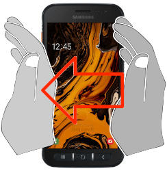 Capture d’écran sur Samsung Galaxy Xcover 4s