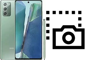 Capture d’écran sur Samsung Galaxy Note20