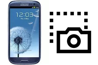 Capture d’écran sur Samsung I9300 Galaxy S III