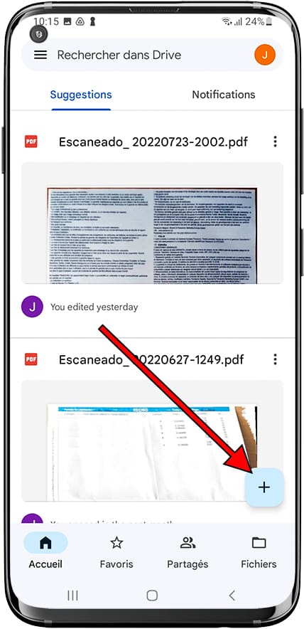Ajouter des documents dans Google Drive